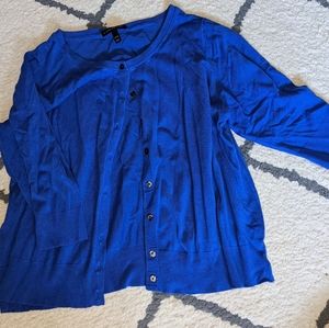 Lane Bryant Blue Cardigan 22/24